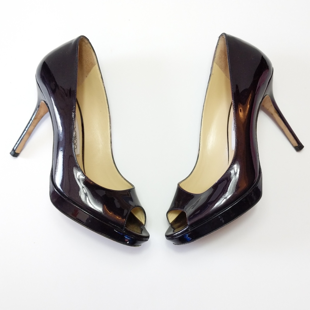 Jimmy Choo Luna Patent Leather Pumps 36 1/2